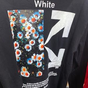 Off white hoodie flower x OW